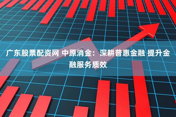 广东股票配资网 中原消金：深耕普惠金融 提升金融服务质效