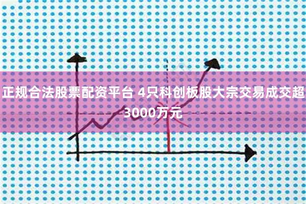 正规合法股票配资平台 4只科创板股大宗交易成交超3000万元